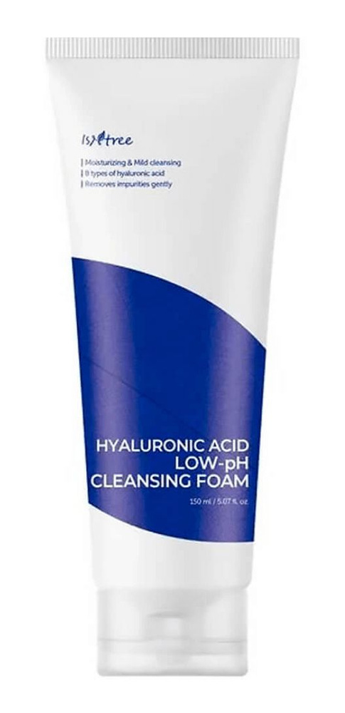 ISNTREE Слабокислотная увлажняющая пенка для умывания Hyaluronic Acid Low-pH Cleansing Foam, 150 мл  #1