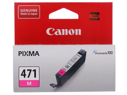 Картридж Canon CLI-471M пурпурный Canon, оригинальный, 306 страниц, 1 шт  #1