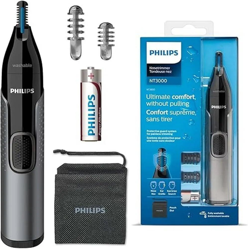 Philips Триммер для носа и ушей NT3650/16, кол-во насадок 2 #1