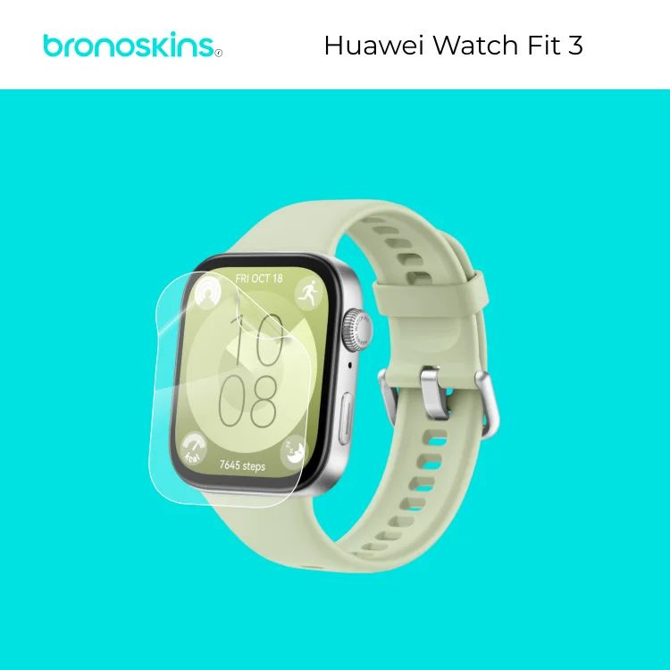 Защитная бронированная пленка на экран Huawei Watch Fit 3 (Матовая)  #1