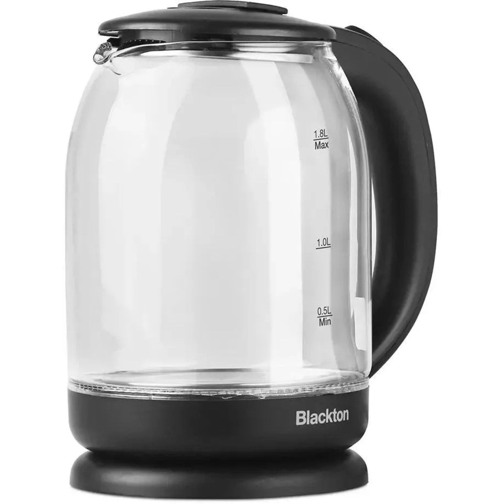 Чайник электрический Blackton Bt KT1823G, стекло, 1.8 л, 1500 Вт, чёрный  #1