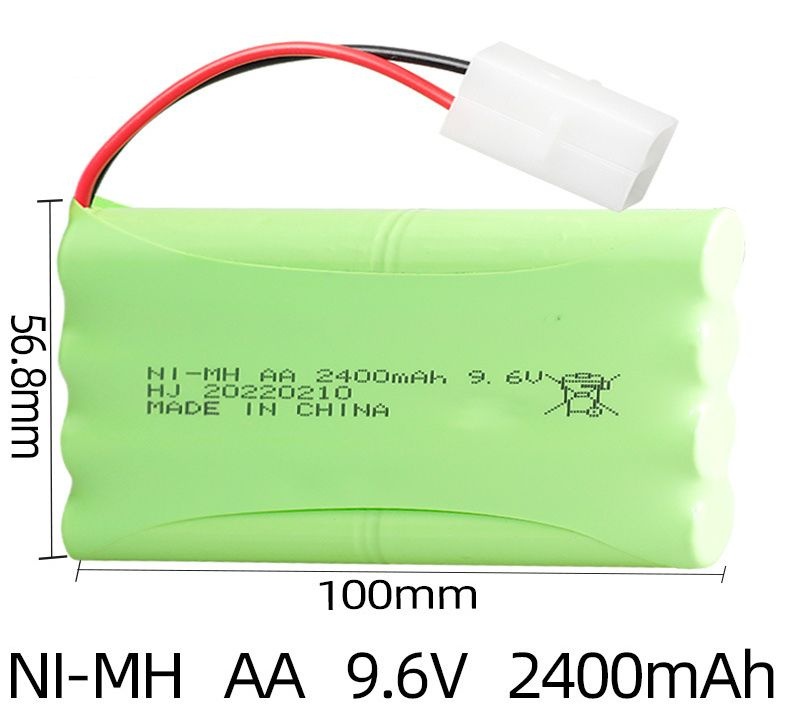 Аккумулятор для радиоуправляемой игрушки 9.6V 2400mAh разъем KET-2P (Tamiya)  #1