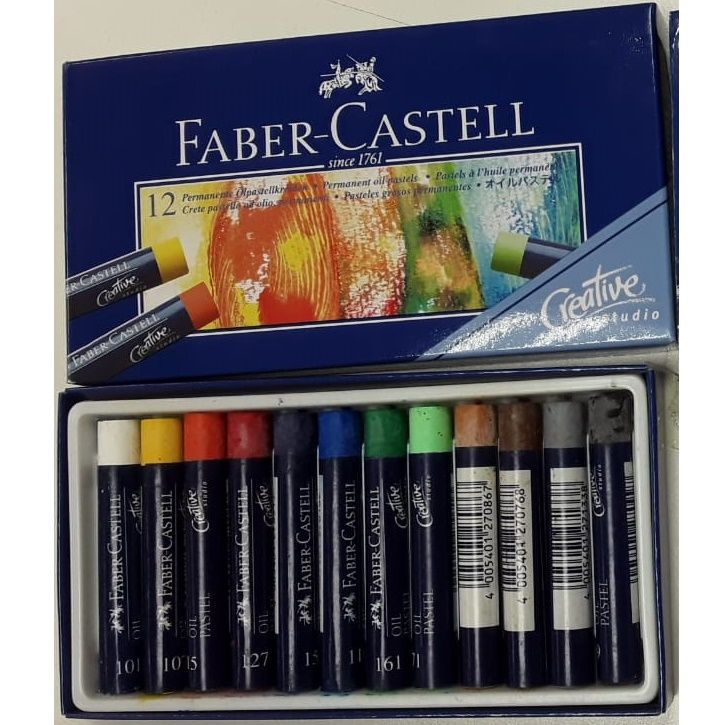 Пастель FABER-CASTELL масляная, 12 цветов, картонная упаковка #1