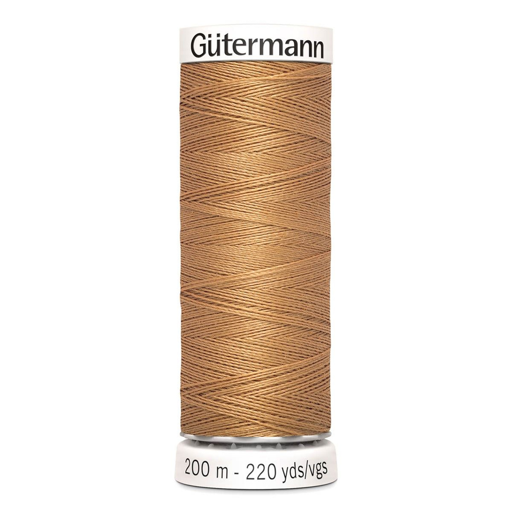 Нить Gutermann, Sew-All 100/200м для всех материалов, 100% п/э, цвет 307 св.бежевая охра  #1