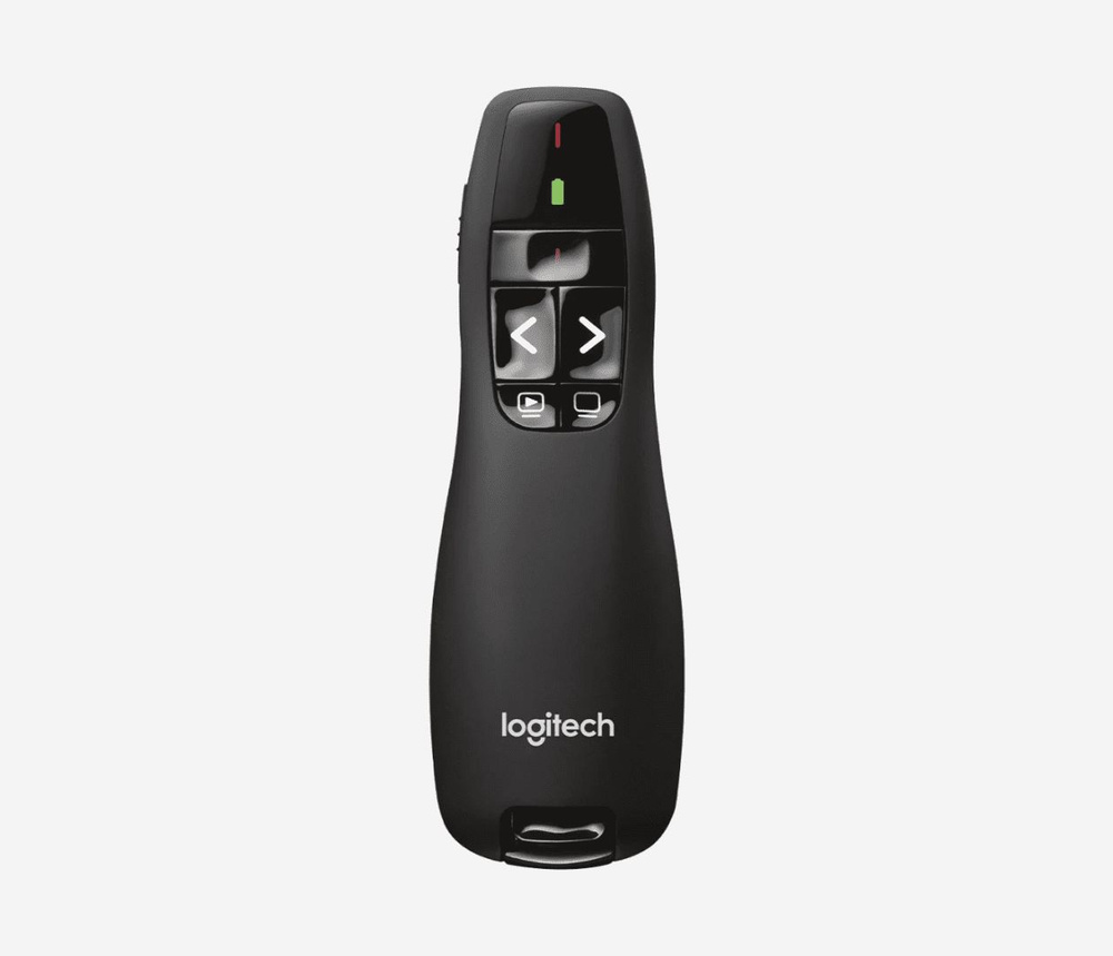 Logitech Презентер R400, беспроводной со встроенной лазерной указкой, USB, радио 15 м.  #1