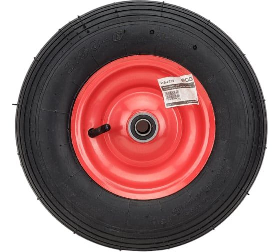 Колесо надувное диск 3.50-6", посадка 16x90 мм для тачки WB140-1 ECO WB-P205  #1