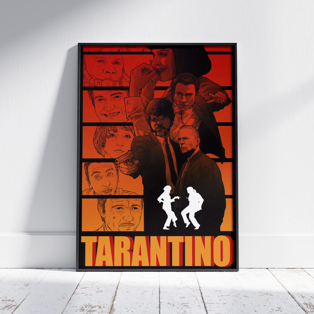 Плакат на стену для интерьера Тарантино (Убить Билла 9) - Постер по фильму формата А3 (30x42 см)  #1