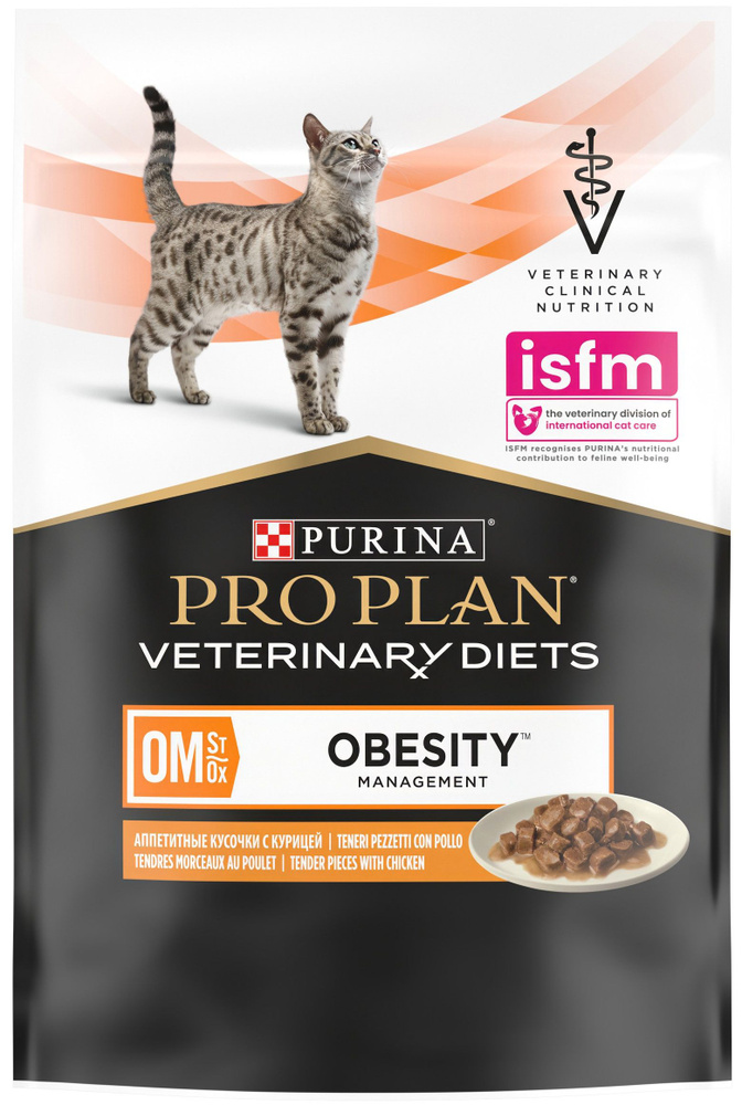 Корм PRO PLAN Veterinary diets OM Obesity Management для кошек при ожирении, 85 г x 10 шт  #1