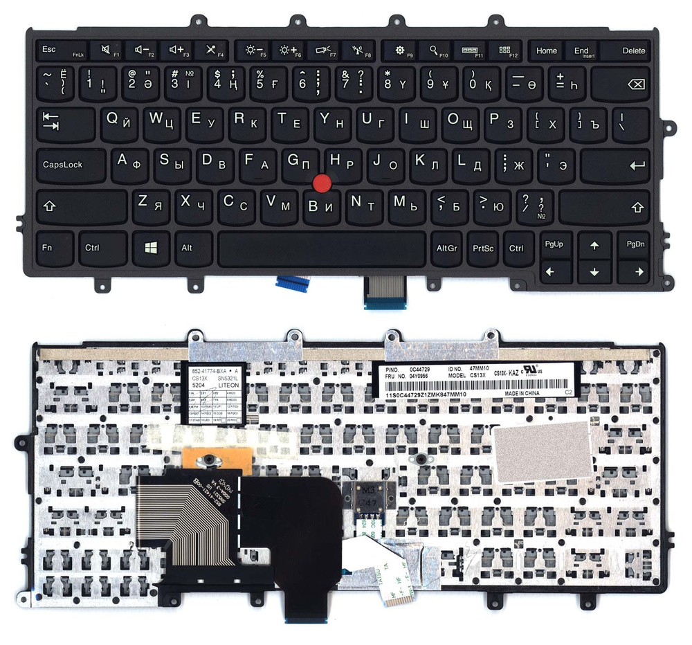 Клавиатура для ноутбука Lenovo ThinkPad X240 p/n: CX13XBL-83SU, CS13XBL-RUS, 04X0200  #1