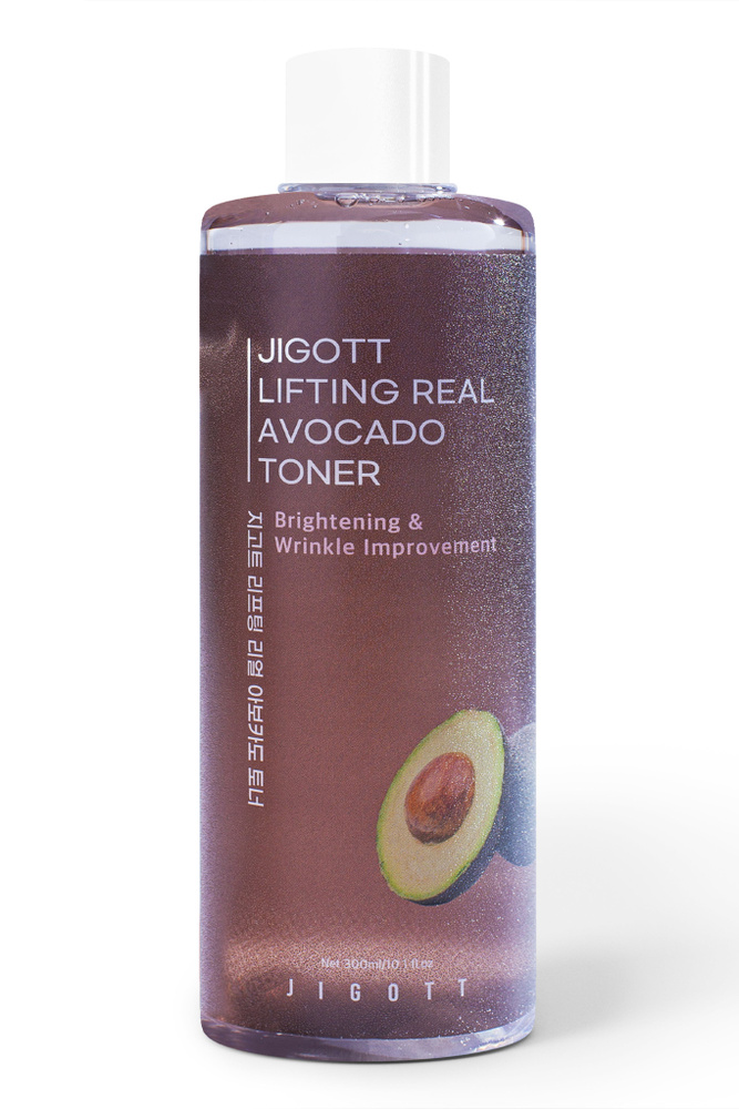 Jigott Увлажняющая эмульсия для лица с экстрактом авокадо 300 мл Lifting Real Avocado Emulsion / Корейская #1