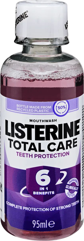 ОПОЛАСКИВАТЕЛЬ ДЛЯ ПОЛОСТИ РТА LISTERINE 6 в 1 Total Care 95 мл (содержит спирт) (из Эстонии)  #1