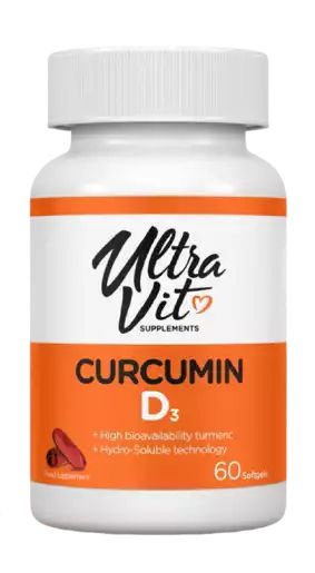 Комплексное оздоровление Curcumin D3 60капc. Ultra Vit #1