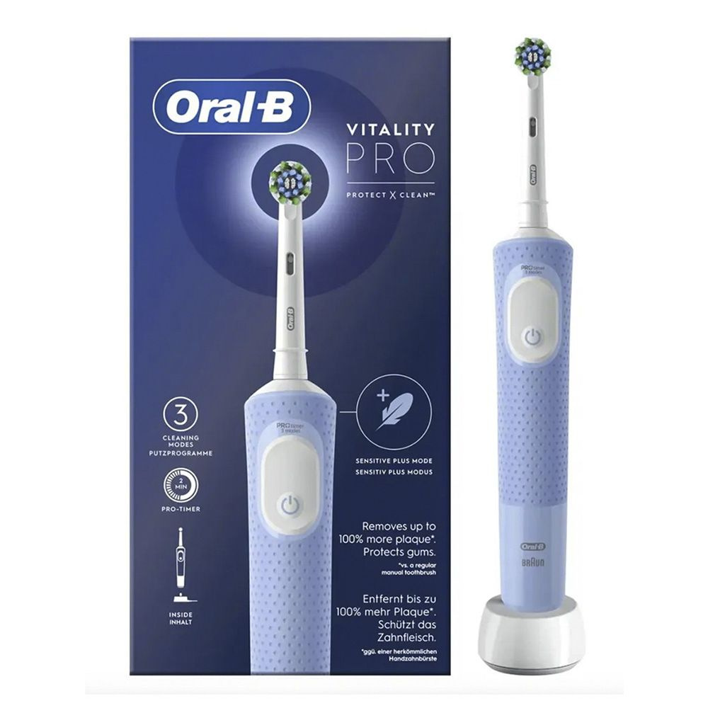 Электрическая зубная щетка Oral B Vitality Pro, голубая #1