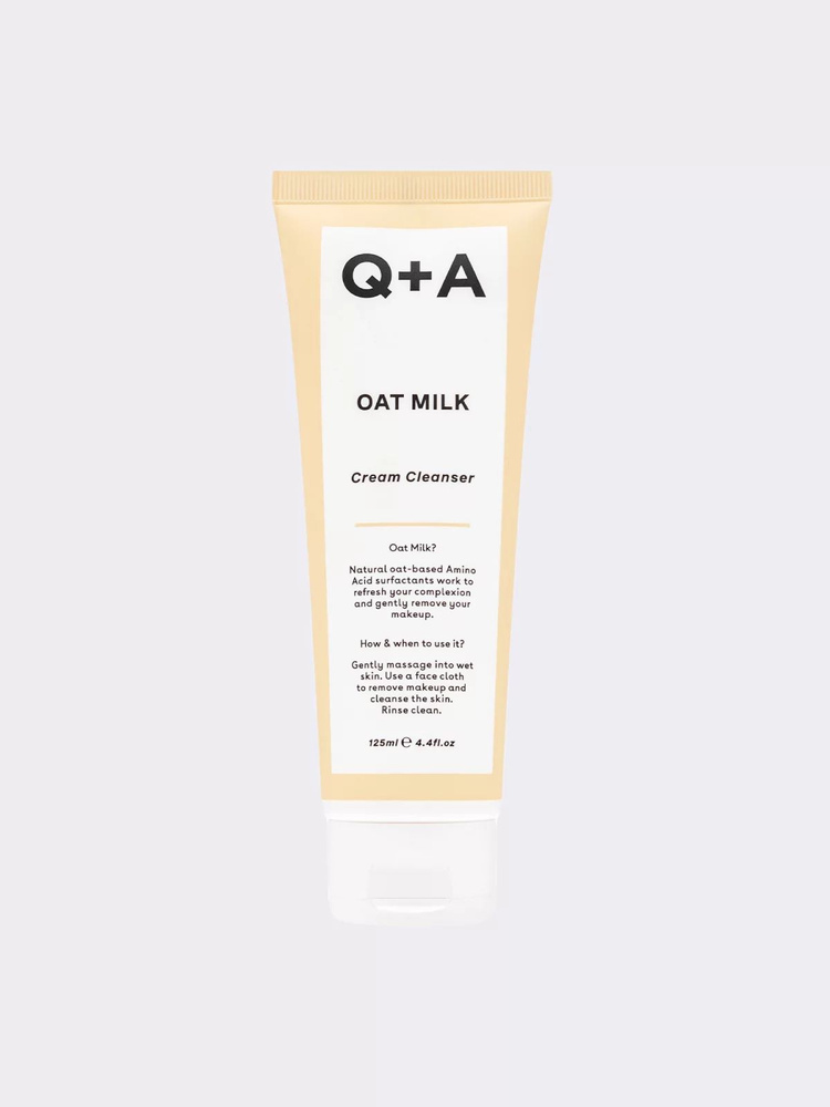 Q+A, OAT MILK: Cream Cleanser 125 ml., Многозадачный мягкий крем для очищения на основе овсяного молока. #1