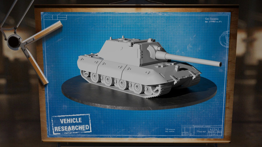 Модель танка E100 V2 (1:100) #1