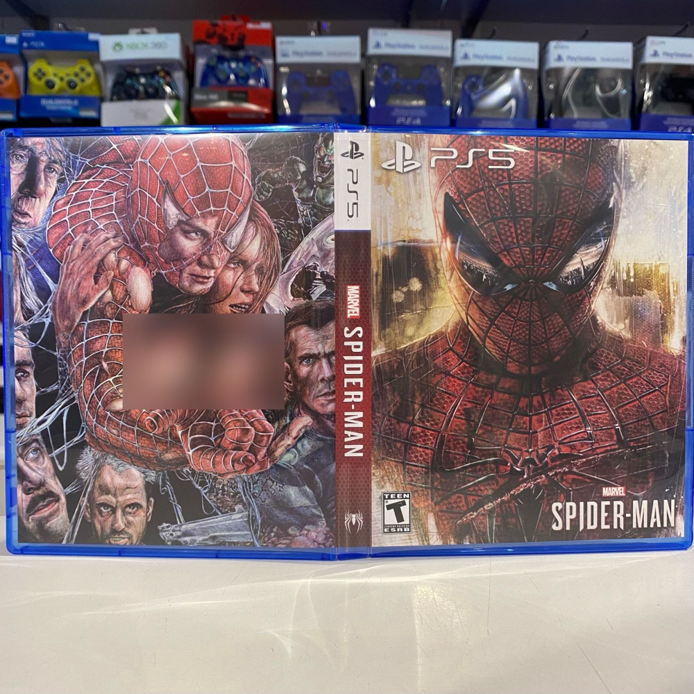 Игра "Spider Man / Человек паук" PS4 - Кастомная обложка для диска  #1