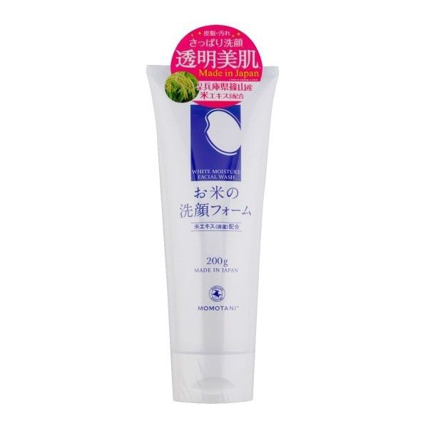 Momotani "NJ Rice Moisture Facial Wash" Увлажняющая пенка для умывания с экстрактом риса, 200 г  #1