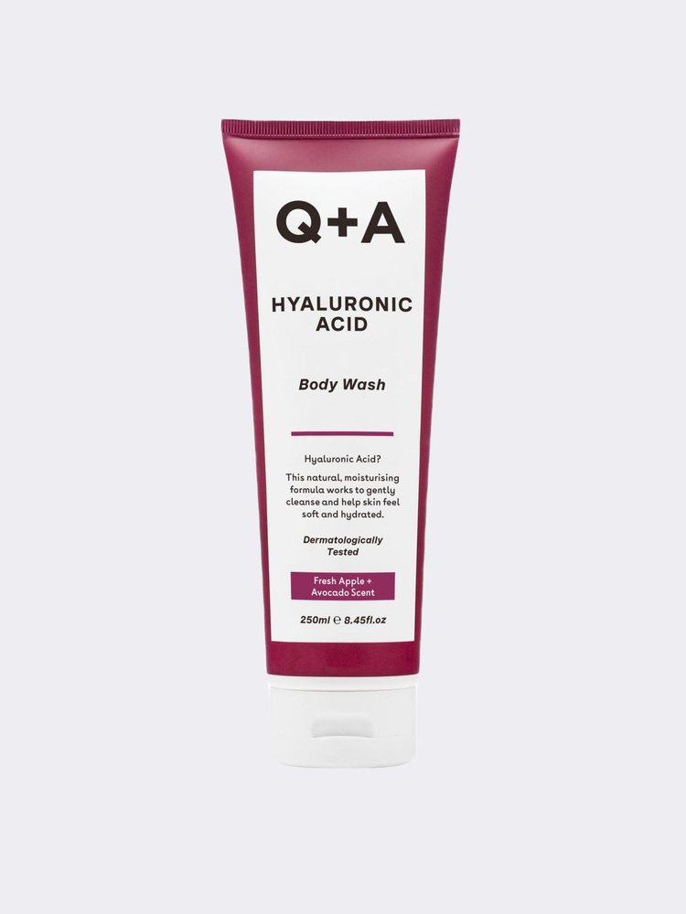 Q+A, HYALURONIC ACID: Body Wash 250 ml., Базовый увлажняющий гель для душа на основе гиалуроновой кислоты #1