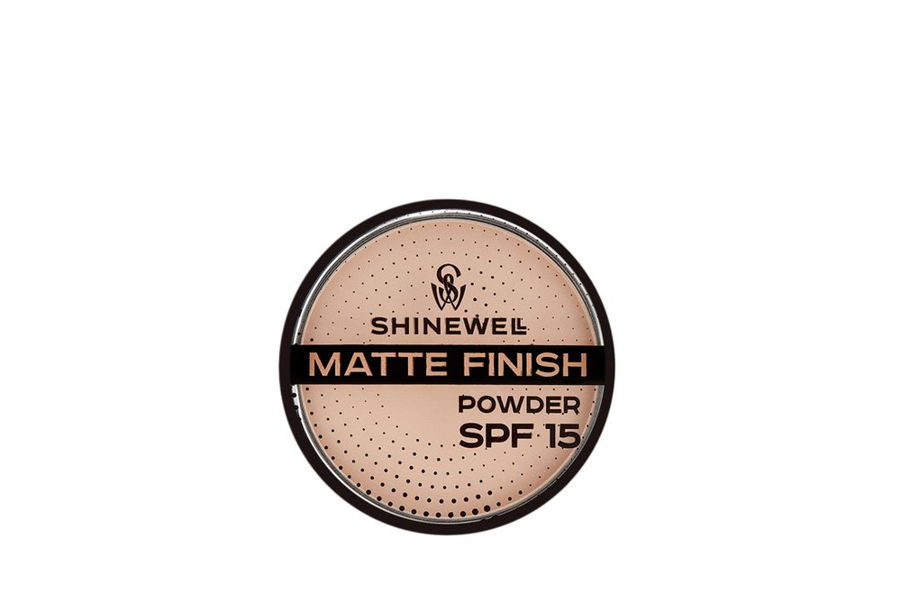 Пудра матирующая для лица, SPF 15 SHINEWELL Matte Finish Powder #1