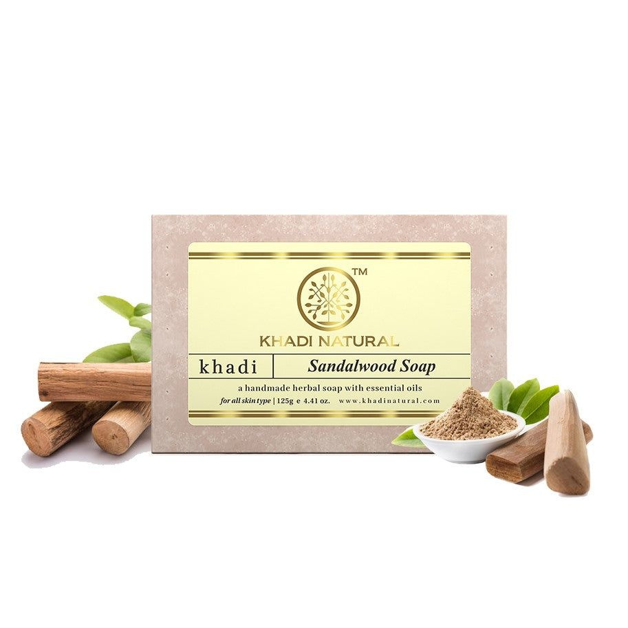 Мыло Сандаловое дерево Кхади (Khadi Sandalwood soap), 125 грамм #1