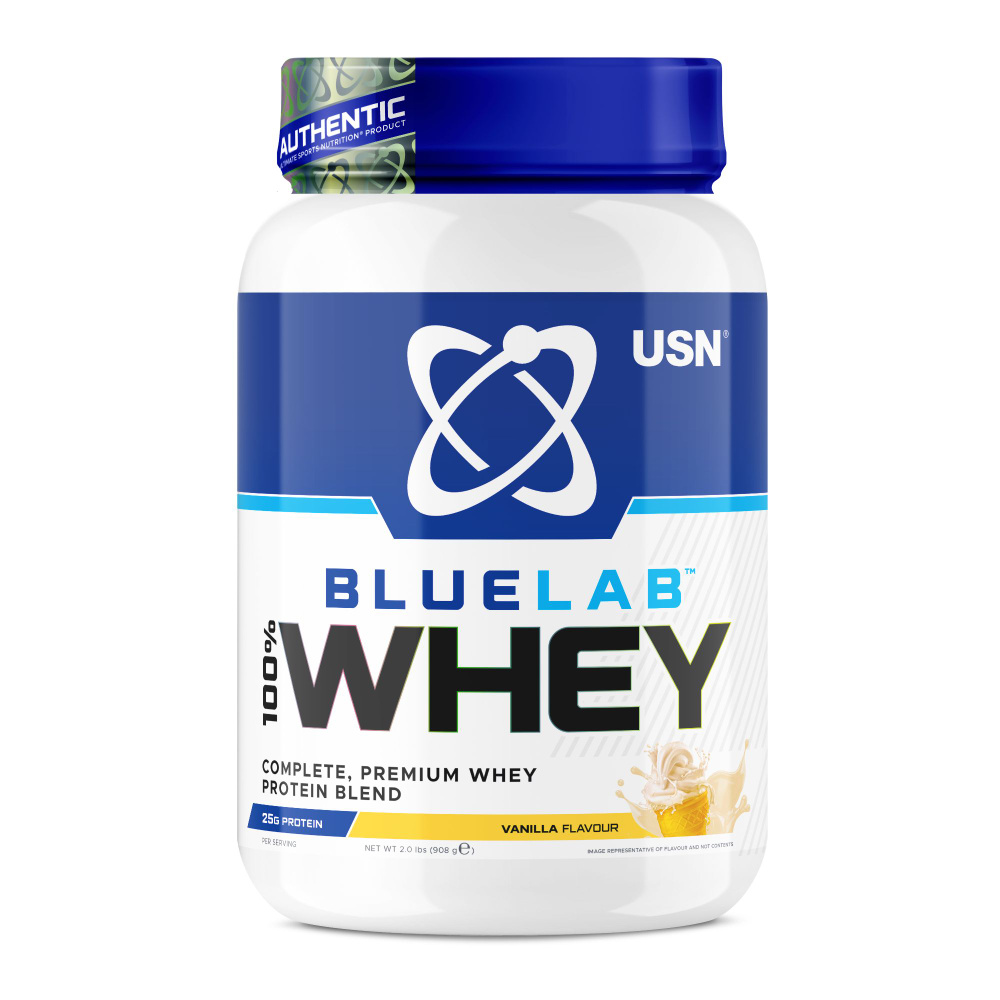 USN Протеин сывороточный, BlueLab Whey 908 грамм (Ваниль) #1