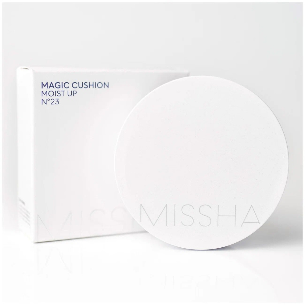 Тональный кушон для лица MISSHA MAGIC CUSION SPF50+++ (увлажняющий с бархатным финишем и спф защитой) #1