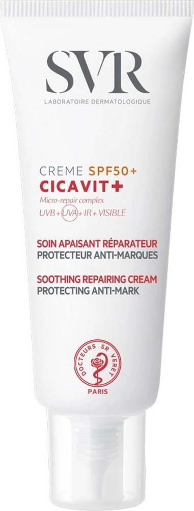 SVR / СВР Солнцезащитное средство Cicavit+ SPF-50 крем для чувствительной кожи с ниацинамидом 40мл / #1