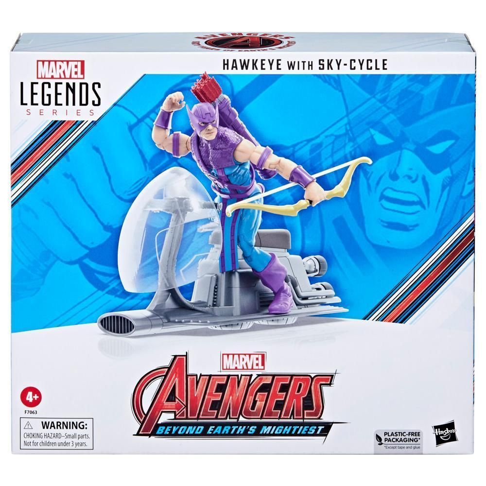 Hasbro фигурки Marvel Legends Series Avengers 60th Anniversary Action Figures Hawkeye with Sky-Cycle #1