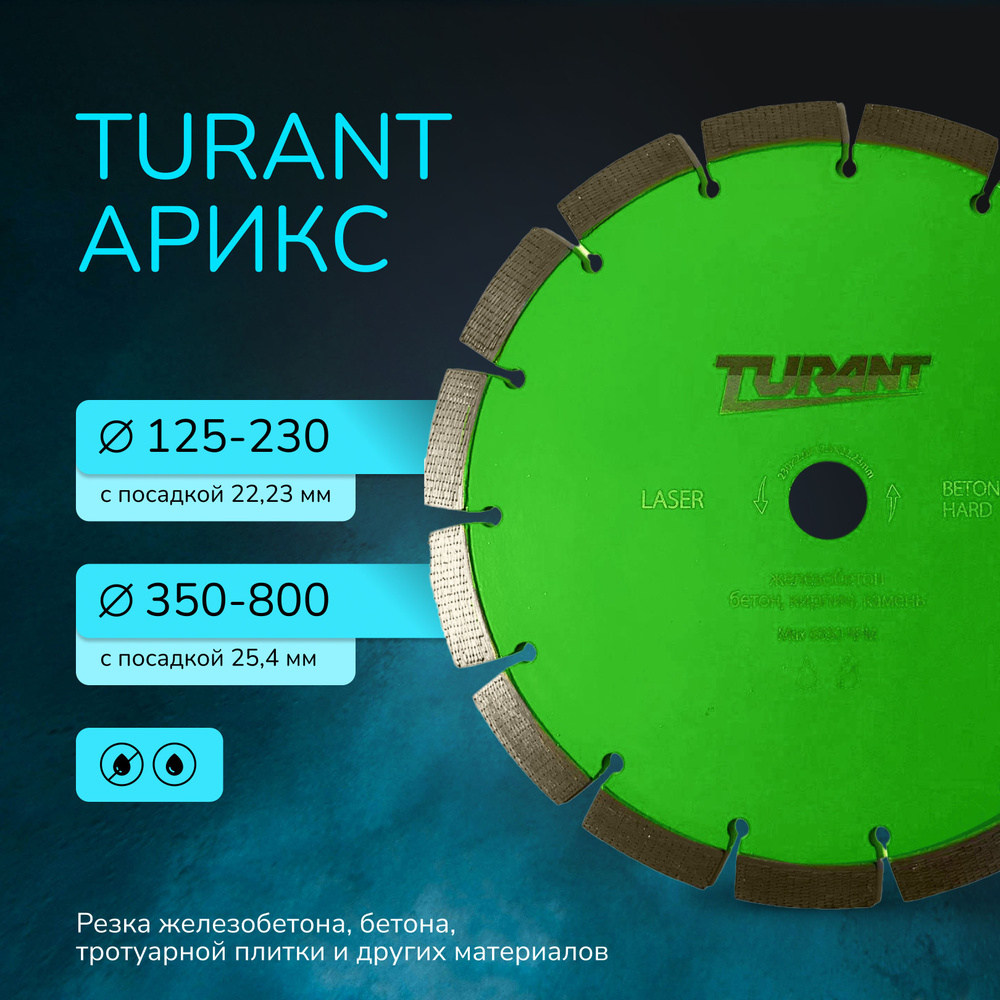 Turant Диск алмазный 125 x 2.3 x 22.23; 9  зуб. #1