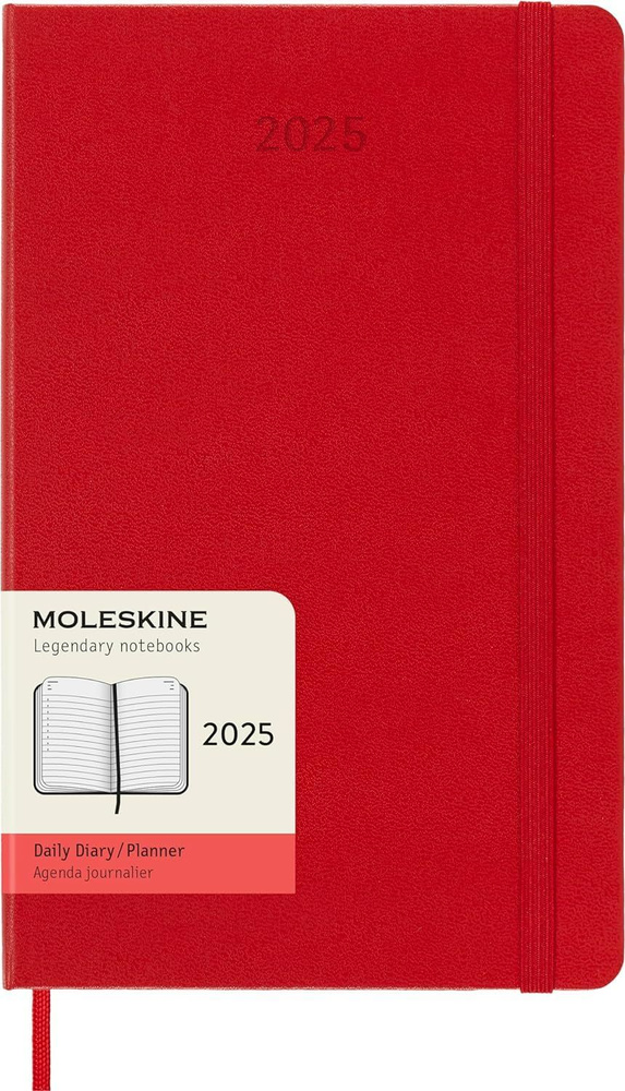 Ежедневник на 2025 год Moleskine CLASSIC DHF212DC3 13х21 см красный #1