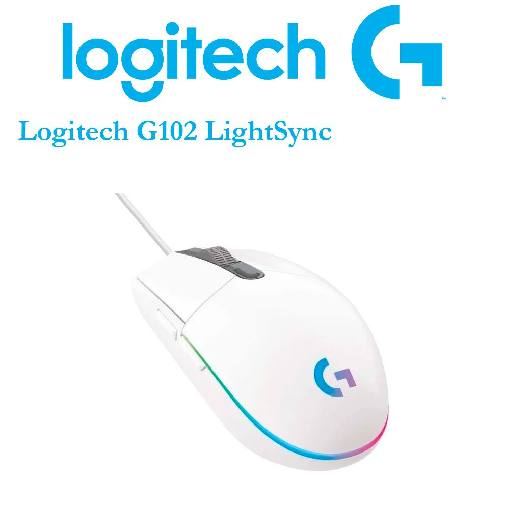 Мышь Logitech G102 LightSync Gaming Mouse White (910-005809) #1