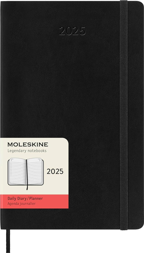 Ежедневник на 2025 год Moleskine CLASSIC SOFT DSB12DC3 13x21 см мягкая обложка черный  #1