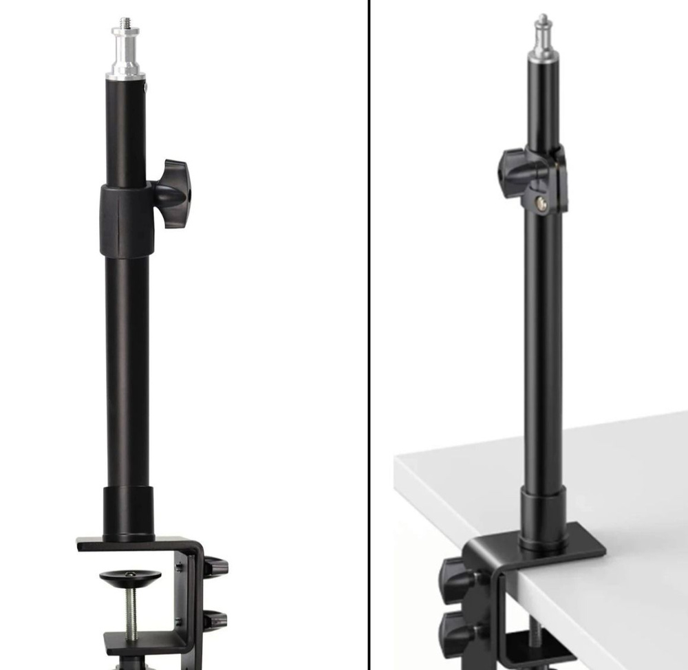 универсальный настольный штатив для планшета/света/экшен камеры с универсальным креплением  #1
