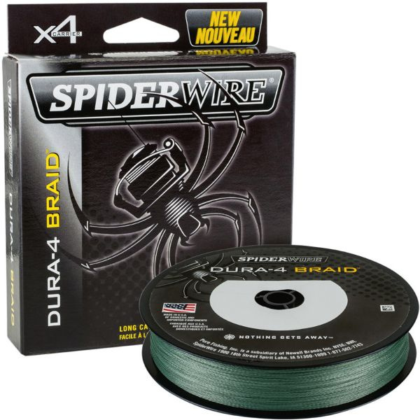 Леска плетеная SPIDER WIRE STEALTH DURA X4 PE BRAID 0.25mm 23.3kg 300m цв. MOSS GREEN #1