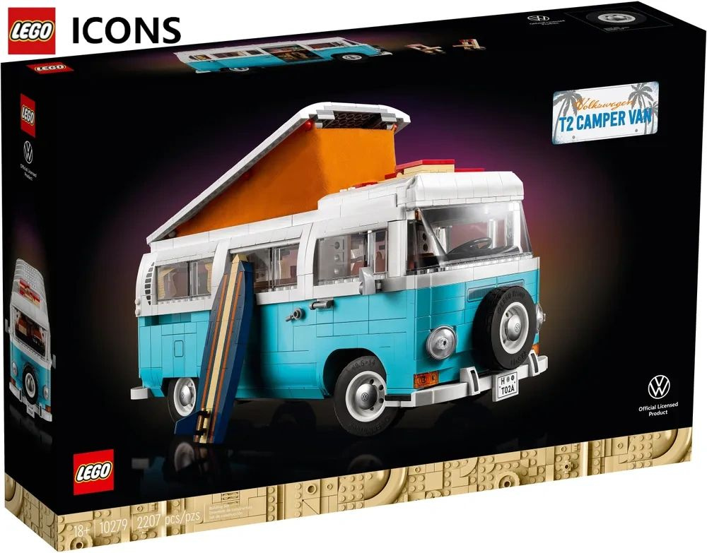 лего Creator Expert серия, LEGO 10279 Фургон Volkswagen T2 Camper, lego конструктор для мальчика, лего #1