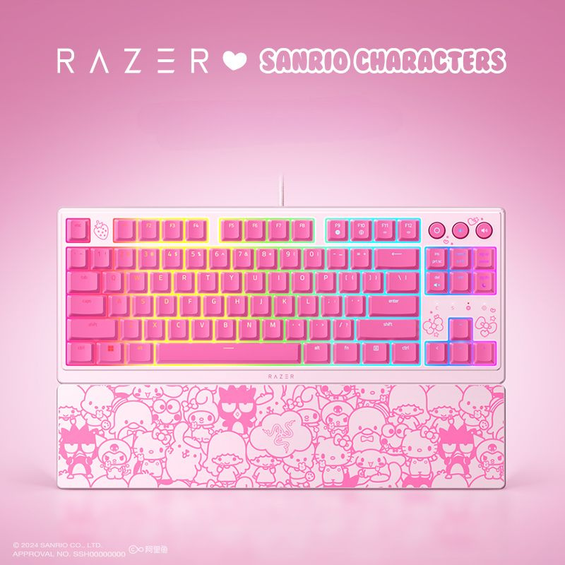 Razer Клавиатура SANRIO-HELLO KITTY, светло-розовый #1