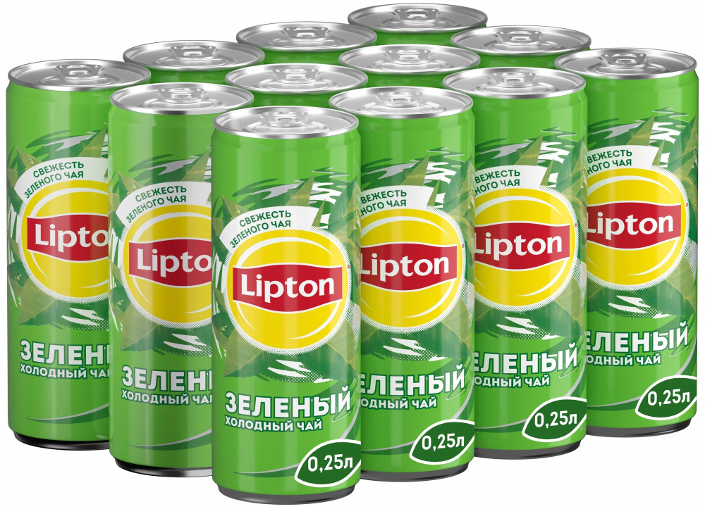 Чай Lipton Ice Tea Green Липтон Зеленый 250мл ж/б 12 штук #1