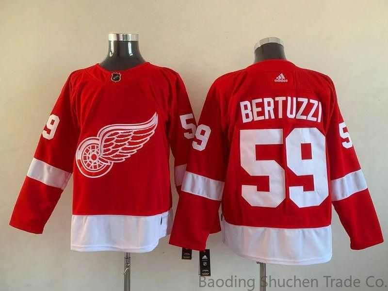 NHL МАЙКА ХОККЕЙНАЯ Детройт Ред Уингз Красный дом Аутентичный Джерси Detroit Red Wings Jersey  #1