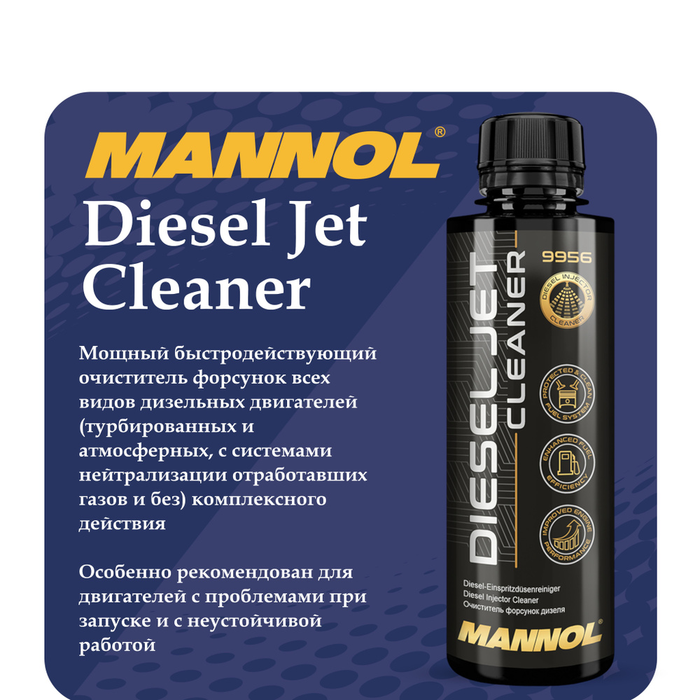 Очиститель форсунок дизеля Diesel Jet Cleaner 250мл MANNOL #1