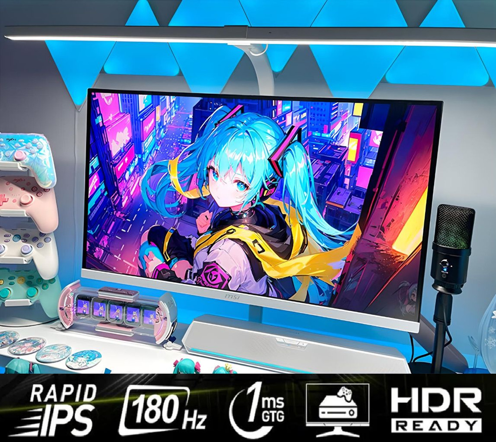 MSI 27" Монитор MAG 274PFW, IPS, 1920x1080, 180Hz, белый #1