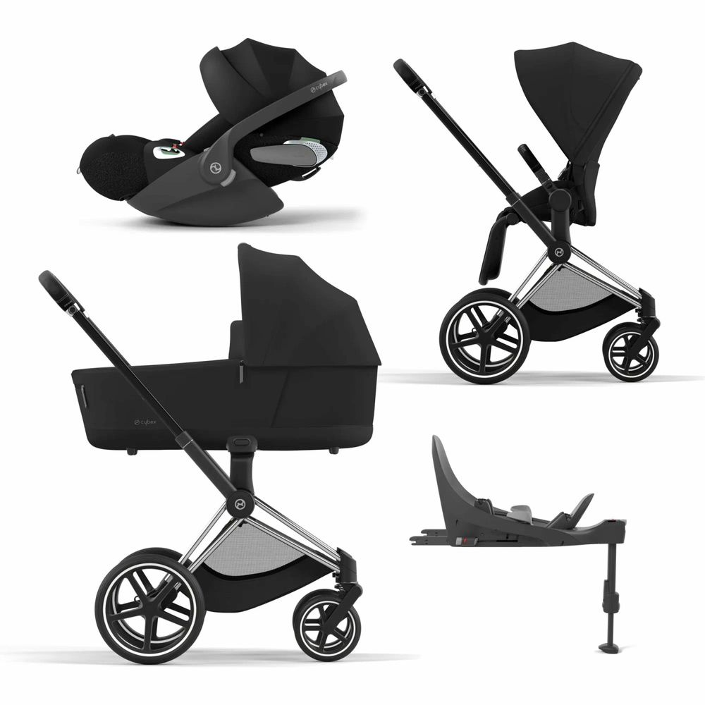 Cybex Priam IV Коляска 4 в 1, шасси Chrome Black/Sepia Black #1