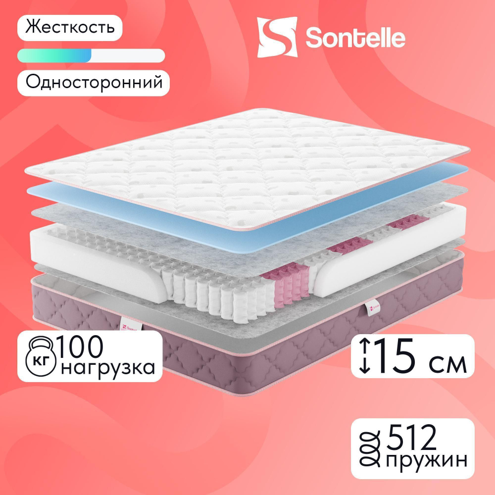 Матрас Sontelle Mills Simple Relax, Независимые пружины, 120х200 см #1