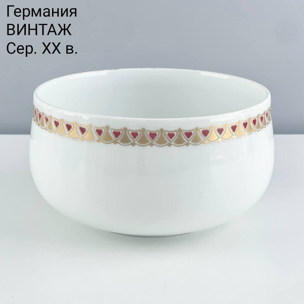 Винтажная конфетница "Сердца". Фарфор Jaeger&C (J&C). Германия, сер. 20 в.  #1