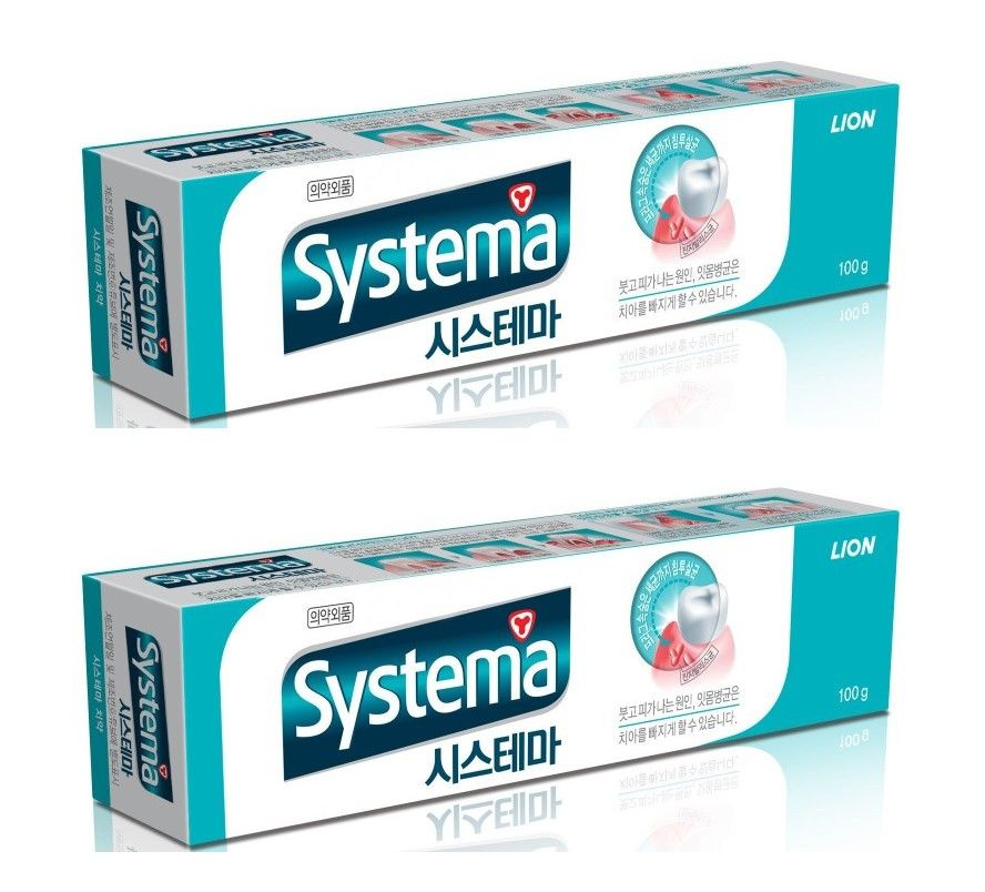 LION Зубная паста Systema, со вкусом ледяной мяты, 120 гр, 2 шт #1