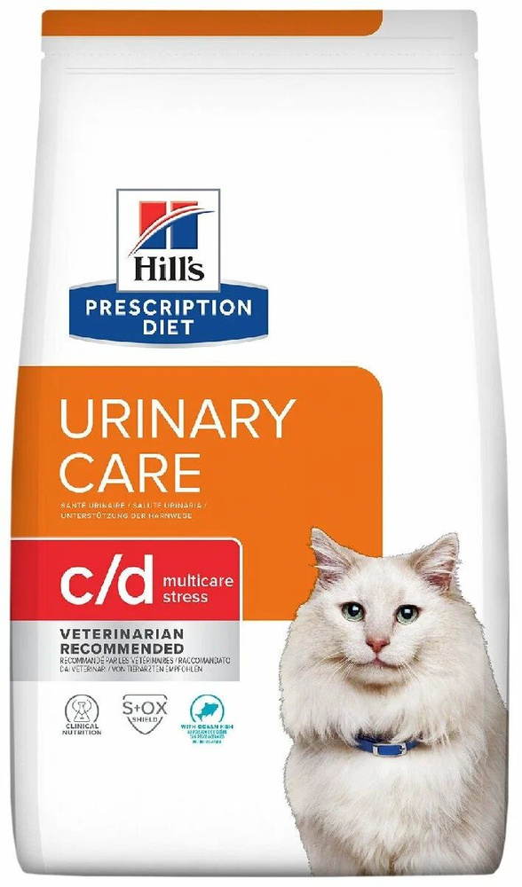 Сухой корм для кошек Hill's Prescription Diet c/d Multicare Urinary Stress при профилактике цистита и #1