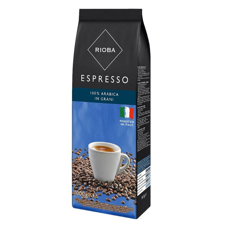 RIOBA Кофе в зернах натуральный жареный 100% арабика Espresso, 1кг  #1