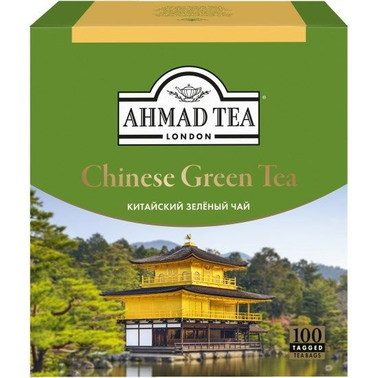 Чай зеленый Ahmad Tea Китайский (1.8г x 100шт), 180г #1