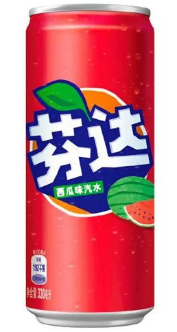 Fanta Watermelon напиток газированный 330 мл, ж/б, Китай #1