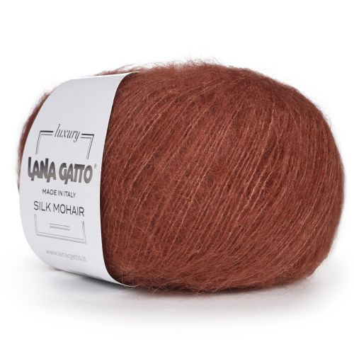 Пряжа Lana Gatto Silk Mohair 30141 красное дерево (25г/212м, упаковка 10 мотков)  #1