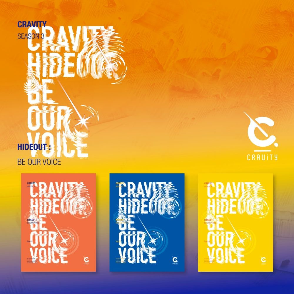 Альбом Cravity - Hideout: Be Our Voice Season3. 3 Version SET #1